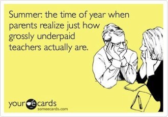 summer underpaid teachers